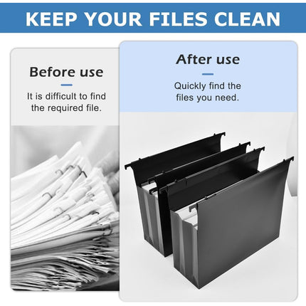 Waterproof Hanging File Folder Durable Tear Resistant  for Document Storage