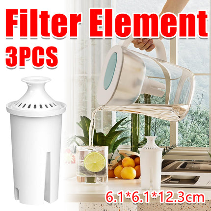3 PCS Water Bottle Filter 6.1×6.1×12.3cm Removes Impurities Fits Most Bottles