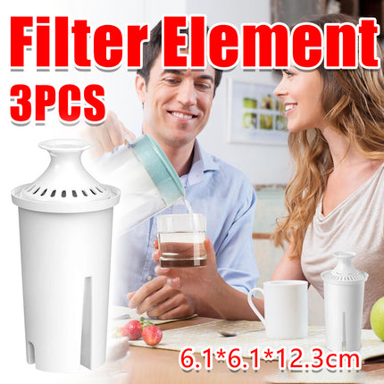 3 PCS Water Bottle Filter 6.1×6.1×12.3cm Removes Impurities Fits Most Bottles