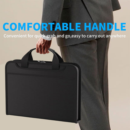 Fireproof Portable Accordion File Folder Water Resistant Durable PP Material