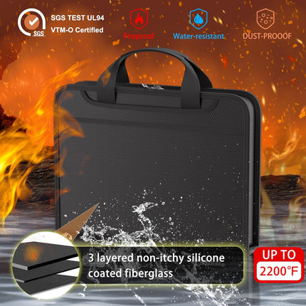 Fireproof Portable Accordion File Folder Water Resistant Durable PP Material