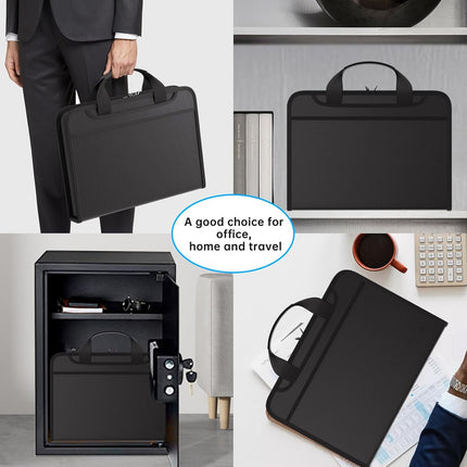 Fireproof Portable Accordion File Folder Water Resistant Durable PP Material