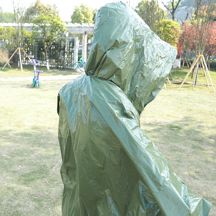 2PCS First Aid Emergency Raincoat Waterproof Durable Warm Keeping Emergency Use