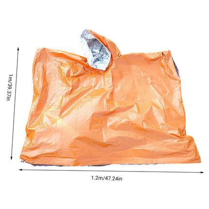 2PCS First Aid Emergency Raincoat Waterproof Durable Warm Keeping Emergency Use