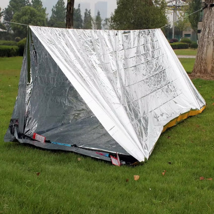 First Aid Emergency Tent Portable Waterproof Warm Keeping for Hiking Camping Use