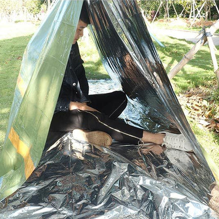 First Aid Emergency Tent Portable Waterproof Warm Keeping for Hiking Camping Use
