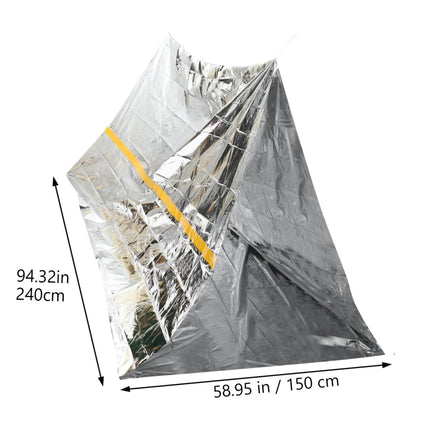 First Aid Emergency Tent Portable Waterproof Warm Keeping for Hiking Camping Use