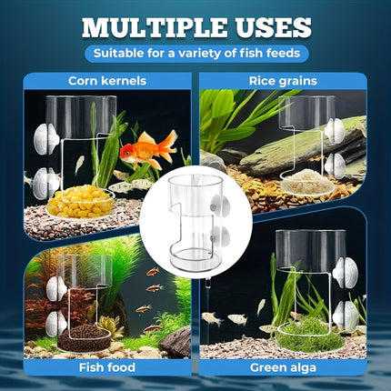 Fish Food Feeding Ring Floating Dispenser Ring Suspension Frame Aquarium Feeder