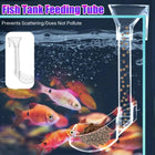Aquarium Feeding Tube Clear Hang On Food Tray
