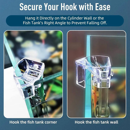 Aquarium Feeding Tube Clear Hang On Food Tray