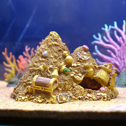 Aquarium Decoration Pineapple House Hideout Treasure Chest Fish Tank Ornament