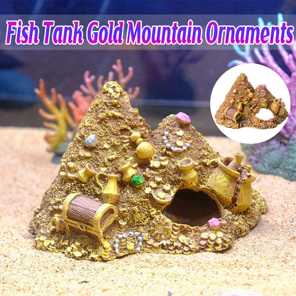 Aquarium Decoration Pineapple House Hideout Treasure Chest Fish Tank Ornament