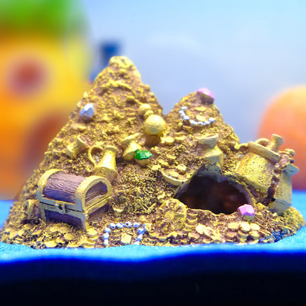 Aquarium Decoration Pineapple House Hideout Treasure Chest Fish Tank Ornament