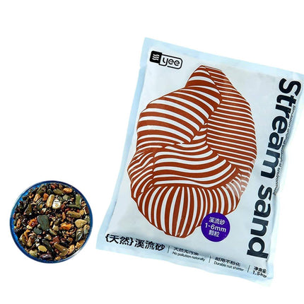 Natural Stream Sand Aquarium Gravel Substrate for Fish Tank Aquascaping