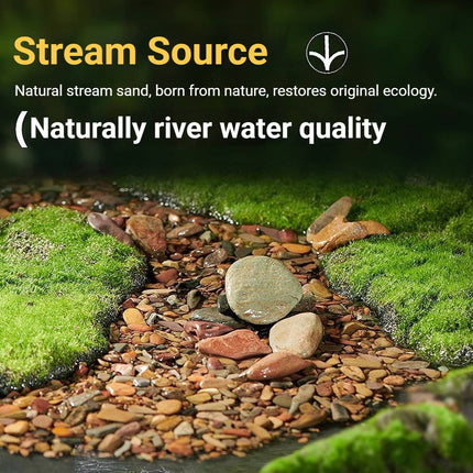Natural Stream Sand Aquarium Gravel Substrate for Fish Tank Aquascaping