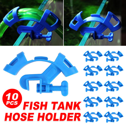 10PCS Aquarium Water Changer Tube Clip Fish Tank Pipe Fixing Clip Durable
