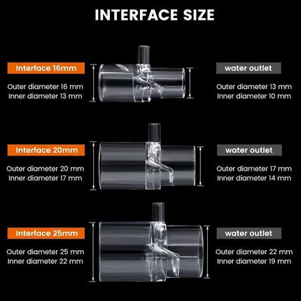 Acrylic Aquarium Outlet Venturi Aerator No Power