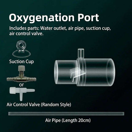 Acrylic Aquarium Outlet Venturi Aerator No Power