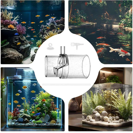 Acrylic Aquarium Outlet Venturi Aerator No Power