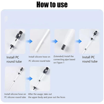 Fish Tank Water Changer Clear Tube Non Slip Handle for Aquariums Water Change