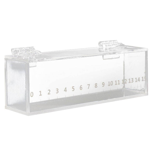 Clear Acrylic Fish Viewing Box with 15cm Ruler Medium
