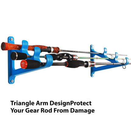 Fishing Rod Holder 3 Rod Capacity Durable for Offshore Kayak Surf