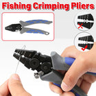 Crimping Fishing Pliers Steel Wire Cutting Scissors Kit Fishing Crimper Pliers