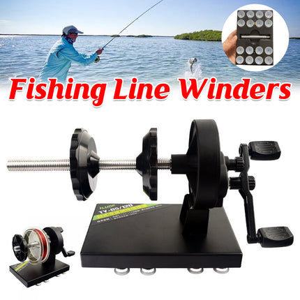 Fishing Line Spooler Line Winder Portable Reel Spool Spooling Station System Use