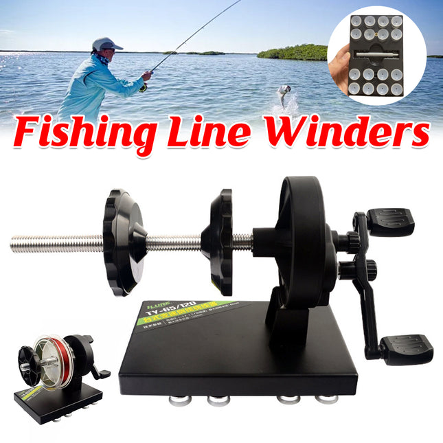 Fishing Line Spooler Line Winder Portable Reel Spool Spooling Station System Use