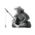 Straw Raincoat Fisherman