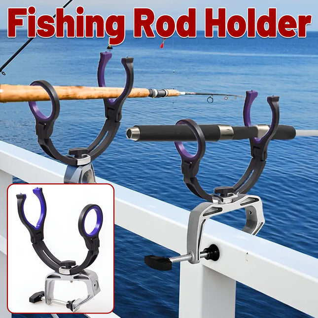 Adjustable Boat Fishing Rod Holder Clamp-on Pole Bracket Pod Rest Fishing Stand