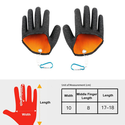 Fisherman Pro Fishing Glove With Quick Release Hook Anti-slip Cut Resistant Design