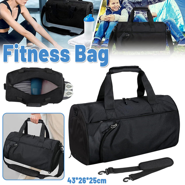 Fitness Gym Travel Duffel Bag with Wet Dry Separation Shoulder Tote Luggage Use