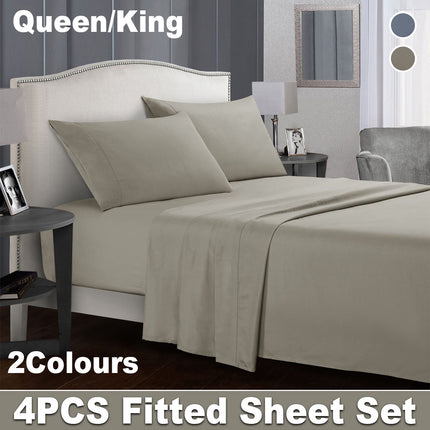Four Piece Bed Sheet Set Bed Linen Pillowcase Sheet Set Soft Bedding Home Use