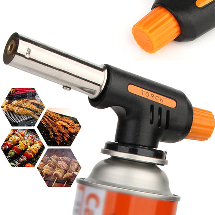 Butane Gas Blow Torch Adjustable Flame Tool for Welding Soldering and BBQ