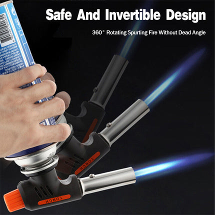 Butane Gas Blow Torch Adjustable Flame Tool for Welding Soldering and BBQ