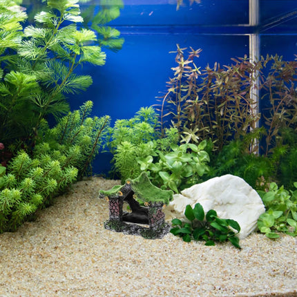 Fish Tank Ornament Hollow House Design Aquarium Decoration Landscape Accessory