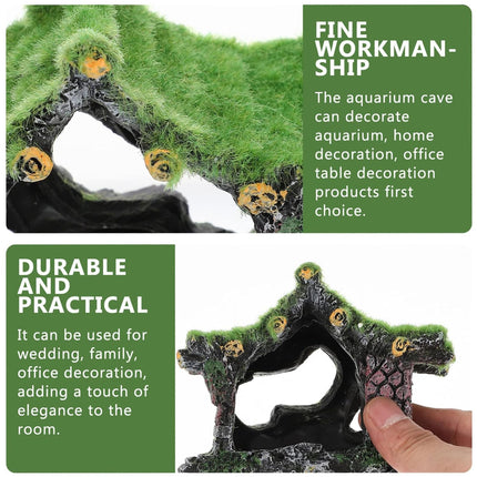 Fish Tank Ornament Hollow House Design Aquarium Decoration Landscape Accessory
