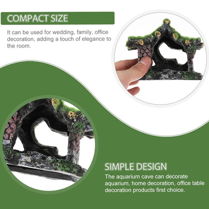 Fish Tank Ornament Hollow House Design Aquarium Decoration Landscape Accessory