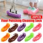 10pairs Washable Floor Cleaning Mop Shoes Removable Slipper Covers for Mopping