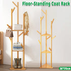 Multi-Functional Floor-Standing Coat Rack With Hooks Space Saving Durable