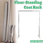 Simple Floor-Standing Single-Pole Clothes Drying Rack Portable Stable Structure