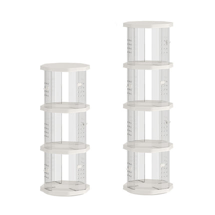 Floor-Standing Rotating Bookshelf Book Toy Storage Corner Display Space Saving