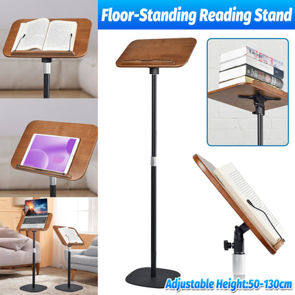 Floor Standing Reading Stand Adjustable Angle Height Sturdy for Home Office Use