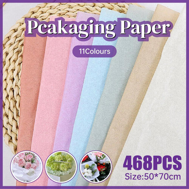 468PCS Flower Wrapping Paper 50x70cm Bouquet Gift Packaging Florist Supplies