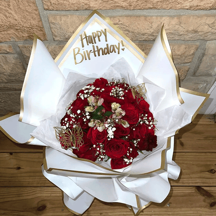 100PCS Waterproof Flower Gift Wrapping Paper Florist Bouquet Craft Packaging