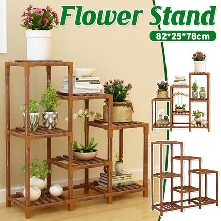 Wooden Plant Stand Display Rack Flower Pot Shelf Collection Organizer Home Decor