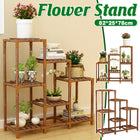 Wooden Plant Stand Display Rack Flower Pot Shelf Collection Organizer Home Decor