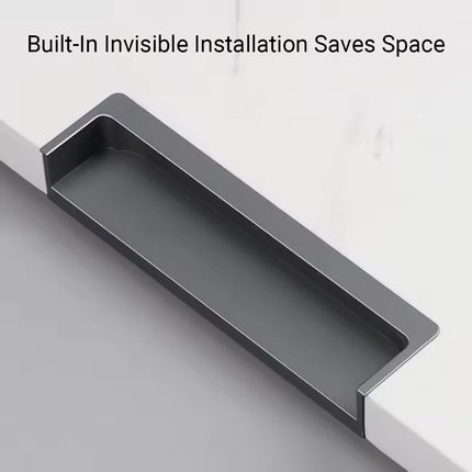 Hidden Recessed Cabinet Handle 120mm 200mm Slotted Drawer Door Pull Furniture