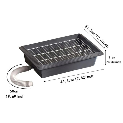 Indoor Flushing Dog Toilet Potty Training Tray Detachable for Small Medium Dogs
